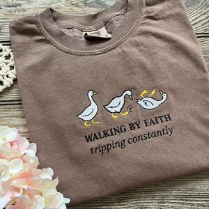 Walking by faith Duck T-shirt